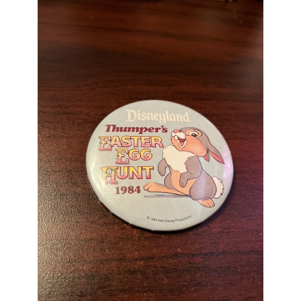 Disney 1984 Thumper’s Easter Egg Hunt Bambi‎ Button Pin